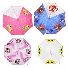 옆집샵 캐릭터 장우산 어린이 자동 우산 비 오는 날이 즐거워지는 투명 신비아파트 모음