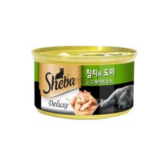 에잇룸 쉬바 디럭스 참치흰살 도미 그레이비 85g 고양이캔