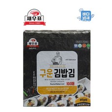 새우표 완도 구운김 (100매입) 김밥용 조미 김
