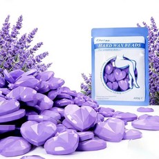 Chulan 하트 모양 민감한 피부용 왁스 비즈 거친 브라질 제모용 396.9g(14온스) 하드 왁스 빈 전신 비키니 다리 겨드랑이용 스트립리스 리필 백 - 로즈 핑크, Purple