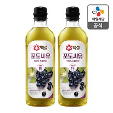 백설 포도씨유, 900ml, 2개
