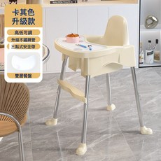 DIU 寶寶餐椅嬰兒餐金屬家用便攜式兒童飯桌凳子座椅多功能成長椅, 如圖