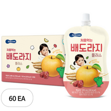 베베쿡 처음먹는 배도라지 플러스 주스, 120ml, 60개