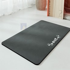 리보아 반려동물 규조토 식기매트 40x30cm 뼈다귀 챠콜 반려동물식기매트