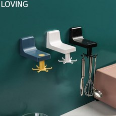 러빙 다용도 정리 주방 거치대 조리도구걸이, 블랙, 1개