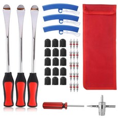 11.5인치 더트 바이크 타이어 교체 도구 키트 스푼 포함 오토바이 제거 도구 림 프로텍터 및 밸브 세트