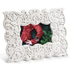 UmBRA 브라 Jardin 10.2cm X 15.2cm 캐스트 레진 프레임 화이트 217807, UmBRA 브라 Jardin 10.2cm X 15.2c, 1개