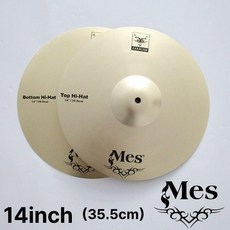 드럼심벌세트 16인치18인치20인치 크래시라이드 하이햇심벌패드, 1개, 14인치 하이햇 2개 세트