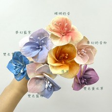 “Be a florist 花藝夢” 高品質索拉 珍珠虞美人 索拉6公分 (單支) 擴香花 乾燥花 永生花, 落日