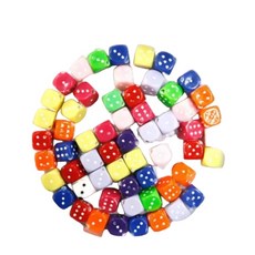 (주사위) 모양비즈/비즈/팔찌/목걸이/키링/공예용/꽃비즈/모양/데코/아트/별비즈/구슬/플라워/나무/장식용, 1개