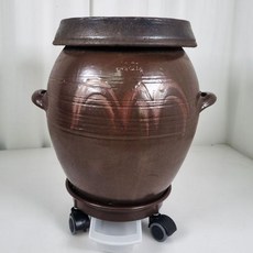 이동식 바퀴달린 소금 간수빼는 항아리 받침대 모음, 이동식 브라운, 1개