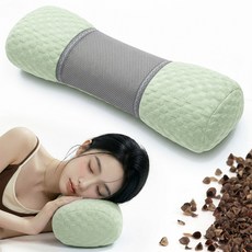 Leesheer 메밀베개 냉감 소재 통기성 좋은 편안한 베개, 1개, 초록색