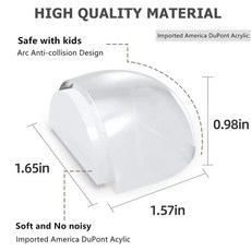 문짝 스톱 투명 아크릴 원통형 충돌 방지 버퍼 벽 및 가구 보호용 자체 접착 바닥 문짝 스토퍼, 03 B 1pc