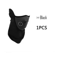 오토바이 페이스 마스크 야외 모터 헬멧 반다나 후드 스키 스포츠 넥 하프 방풍 아마기, 06 black  1pcs, 1개