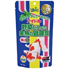 Hikari 高夠力 金魚主食飼料, 添加埃及帝王菜, 黃麻, 羽衣甘藍等天然原料, 100g, 1包