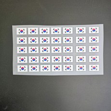 이로나 열전사스티커 SET 태극기 의류전사지 셀프 아이론 패치 가방 꾸미기 DTF전사지, 1개, 태극기 3CMx2CM  -35ea