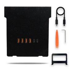 테슬라 호환 모델 3 Y용 고속 충전 허브 2021 2023 USB 데이터 복구 모듈 자동차 액세서리 중앙 제어 4 2 6, 01 SS-TSLUSB-3
