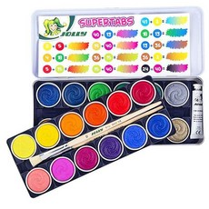 졸리 고체 수채화 물감, 24색