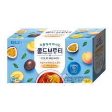 담터 콜드브루티 복숭아 패션후르츠 홍차 20티백, 1.5g