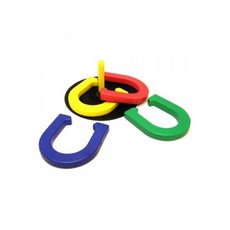 일프로 - 말굽고리던지기 받침대2개 말굽4개 소프트한재질 학교체육 그룹활동 협동놀이용품 고리던지기 체, 본상품선택