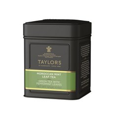 테일러스 오브 해러게이트 모로칸 민트 그린 티 루즈 리프 Taylors of Harrogate Moroccan Mint Green Tea Loose Leaf 4.41 Ou, 박하, 1개, 125g