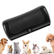 루이 반려동물 털 제거기 강아지 고양이 디쉐딩 빗 죽은털 먼지 제거 펫 그루밍 케어, 1개, 블랙