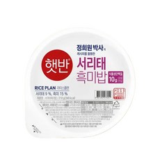 햇반 서리태 흑미밥, 210g, 30개