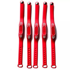 읽기 전용 방수 손목 카드 밴드 125KHZ 실리콘 RFID 제어 팔찌 액세스 EM410, 10pcs red
