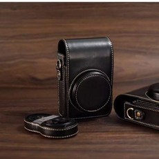 디카파우치 파우치 카메라가방 가로형 스타일 가죽, 1개, GR3 수제 블랙