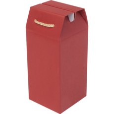 주호팩 끈손잡이 다용도 선물상자 04-3 (124x124x230), 진홍, 10개