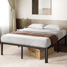 침대 프레임 침대 매트리스 깔판, 블랙