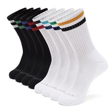 MONFOOT Ringle Crew Sports Socks 8p, 8個, 混色