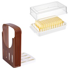 미니멀 식빵슬라이서 바게트커터기 가정용 토스트 제과점 슬라이서, 1개, 6_슬라이서 + 버터 보관함