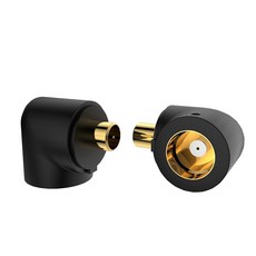 Tirstrup MMCX 케이블 커넥터 어댑터 ER4P to Etymotic ER4SR ER4XR ER3XR ER3SE ER2XR ER2SE 이어폰용 (블랙) 1762, 검정