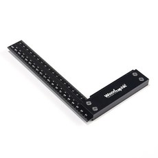 [우드래픽 정품] 200mm 직각오차 0.0016mm 프리미엄 정밀직각자 Made in Korea MCT 초정밀가공, 1개
