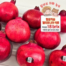 [백화점 납품] 항공 특송 미국 캘리포니아 프리미엄 팬시급 최대 20brix 석류 생과, 1개, 특대품 6개