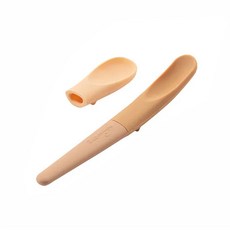 miniwäre PRE 2 PRO 兒童學習湯匙組，柔軟矽膠材質，附收納盒，多色可選, 大地暖棕, 1套, 板兩用湯匙組