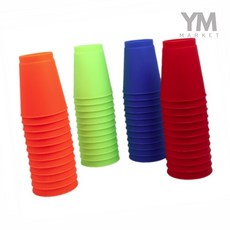 YM 컵 쌓기 스택킹컵 12입 스피드스택스컵, 블루, 12개