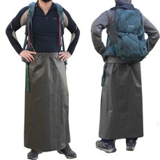 이드나인 NEW 옥스포드 등산 치마우의 우비 망또 내수압1500 양면코팅, 브라운, 1개, 브라운