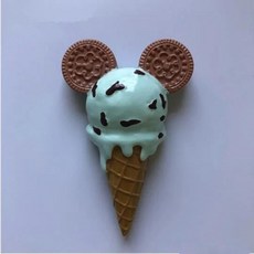 수제 그린 딸기 밀크 초콜릿 아이스크림 냉장고 자석 관광 기념품 스티커 선물, 13. 018