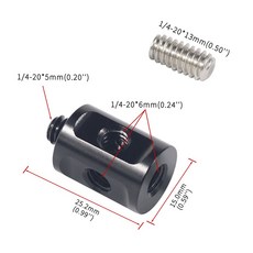 100mm 섬유 길이 1/4 시스템 팔로우 매트 DLSR 탄소 로드 나사 리그 박스 연결 15mm 지지대 숄더 포커스용, 01 CHINA, 1 4 to 1 4 Sc w