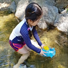 HM 계곡 휴가 물놀이 물고기잡는 잠수함 어포기 여름방학 체험놀이, 블루,옐로우, 1개