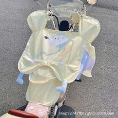 ASD 夏季冰絲電動車擋風被, 黃色小狗