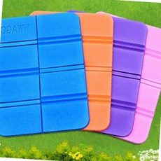 접이식 방석 사각형 다색상 주황 파랑 보라 휴대용 야외활동 나들이 소풍 공원, 초경량매트 블랙