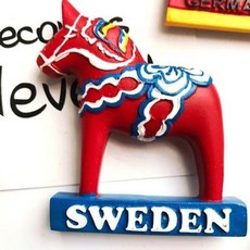 냉장고 자석 수집용 기념품 랜드마크 마그넷, 그린 스웨디시