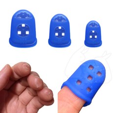 윈코 보호 손가락 굳은살방지 사무용 십자수 골무 블루, 소(c)