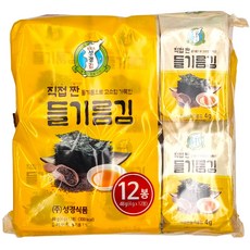 지도표 성경 직접 짠 들기름 도시락 김 (4g*12봉), 48g, 1개