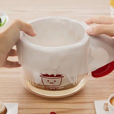 酸奶過濾器 希臘優格乳清分離器, 三代過濾布*3【不含過濾器】,自帶分離器+刻度可計時+可調節彈簧按壓, 1個