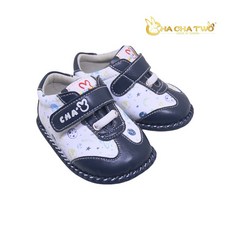 【恰恰兔】台灣手工製經典寶寶學步鞋【23124星球藏青】真皮鞋墊吸汗學步鞋