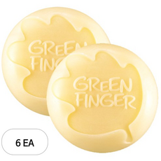 그린핑거 촉촉한 자연보습 베이비비누, 80g, 6개